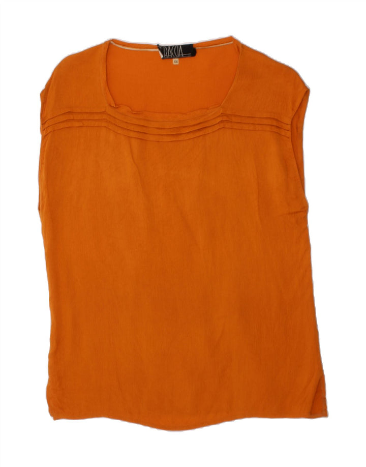 VINTAGE Womens Sleeveless Blouse Top IT 44 Medium Brown Vintage Vintage and Second-Hand Vintage from Messina Hembry 