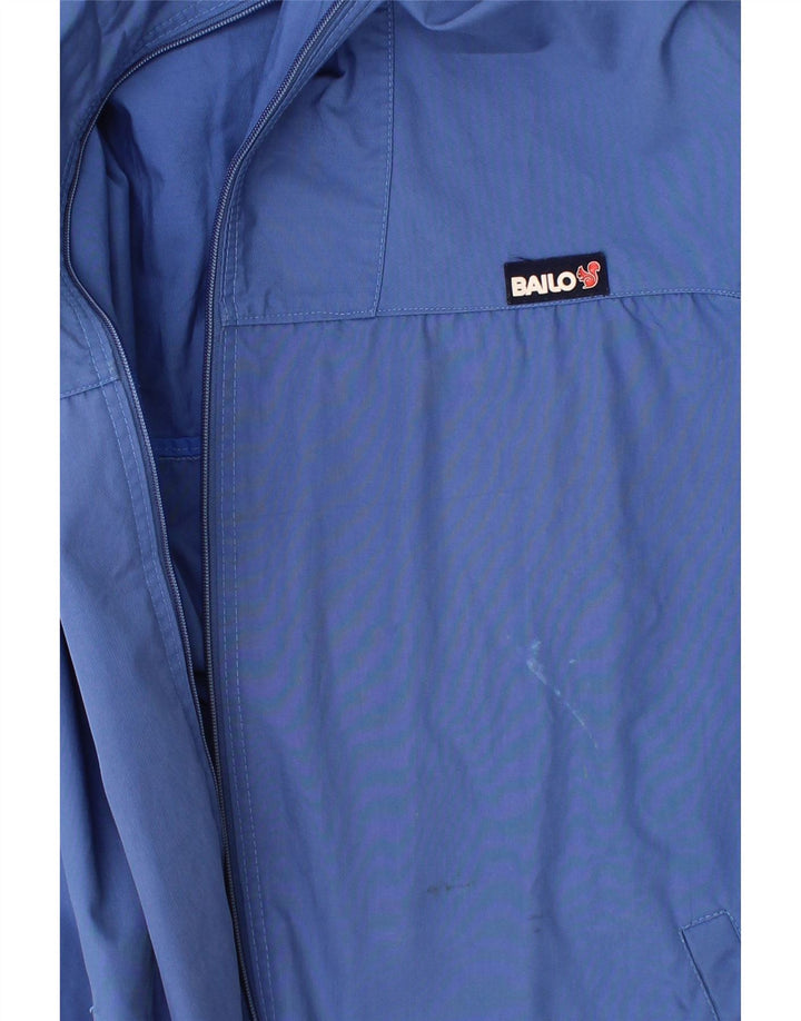 BAILO Mens Hooded Bomber Jacket IT 56 3XL Blue Polyester Vintage Bailo and Second-Hand Bailo from Messina Hembry 