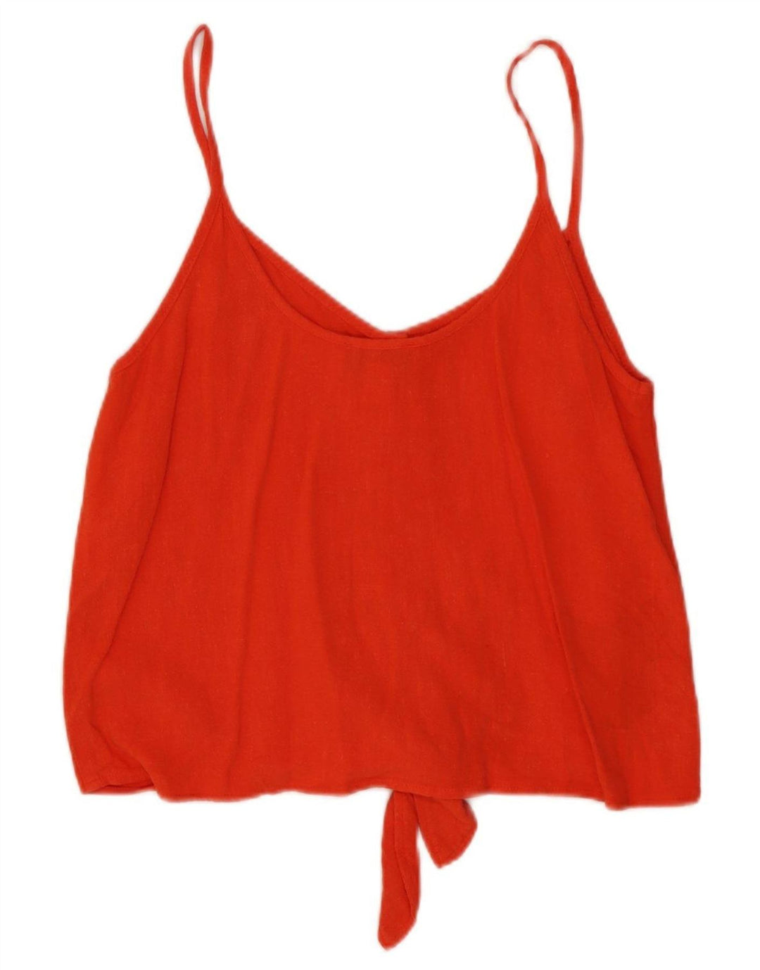 Topshop Ženska majica s kratkom kravatom UK 8 Mala crvena viskoza