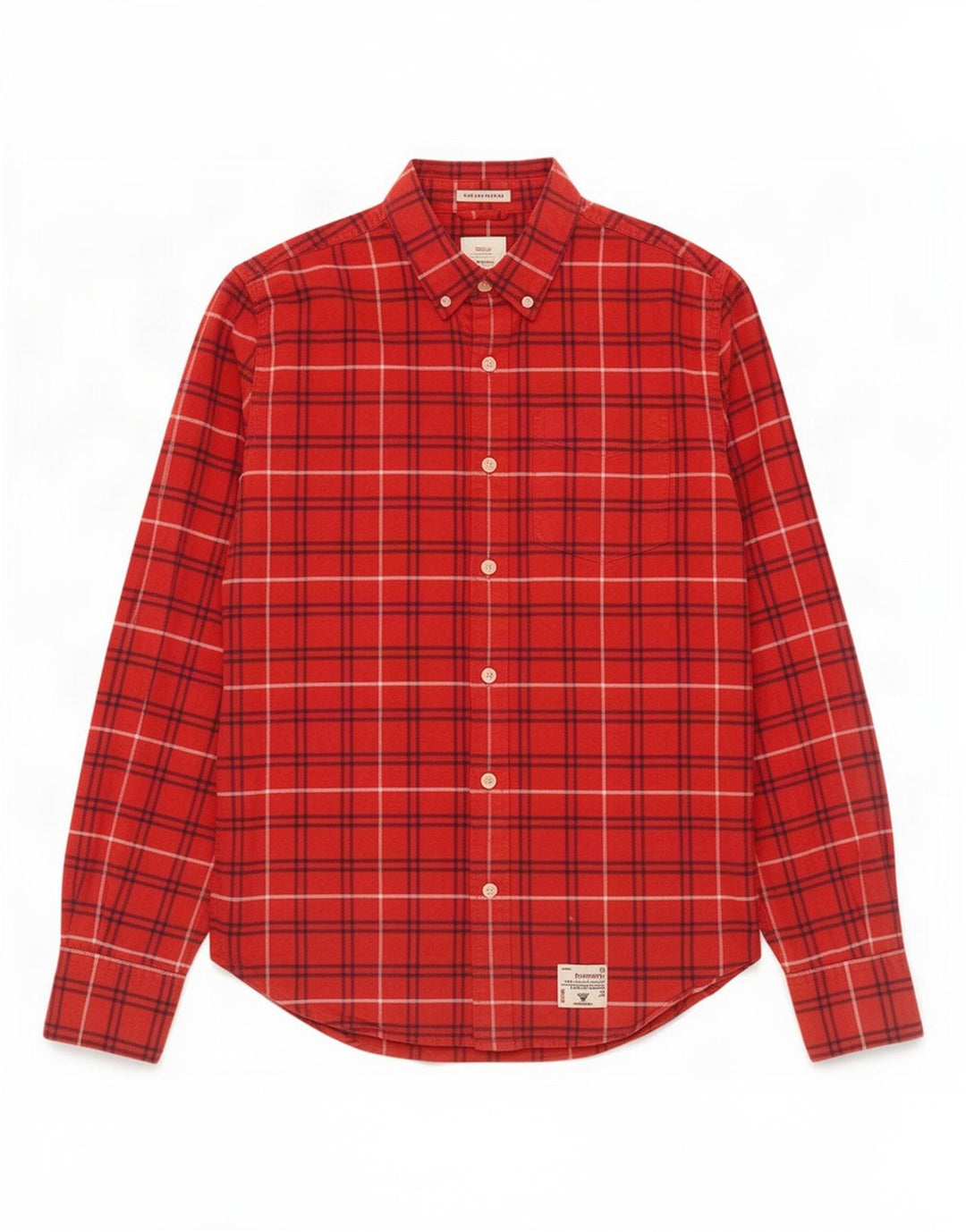Superdry muška flanelska košulja, veliki crveni karirani pamuk