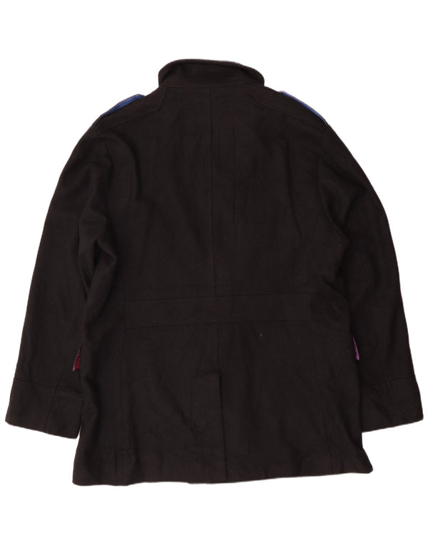 MARKS & SPENCER Muški autograph graškasti kaput UK 42 XL crna vuna