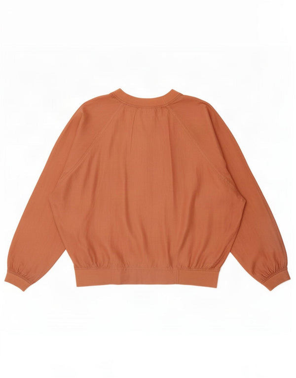 Vintage ženska majica s velikim rukavima IT 44 Medium Orange