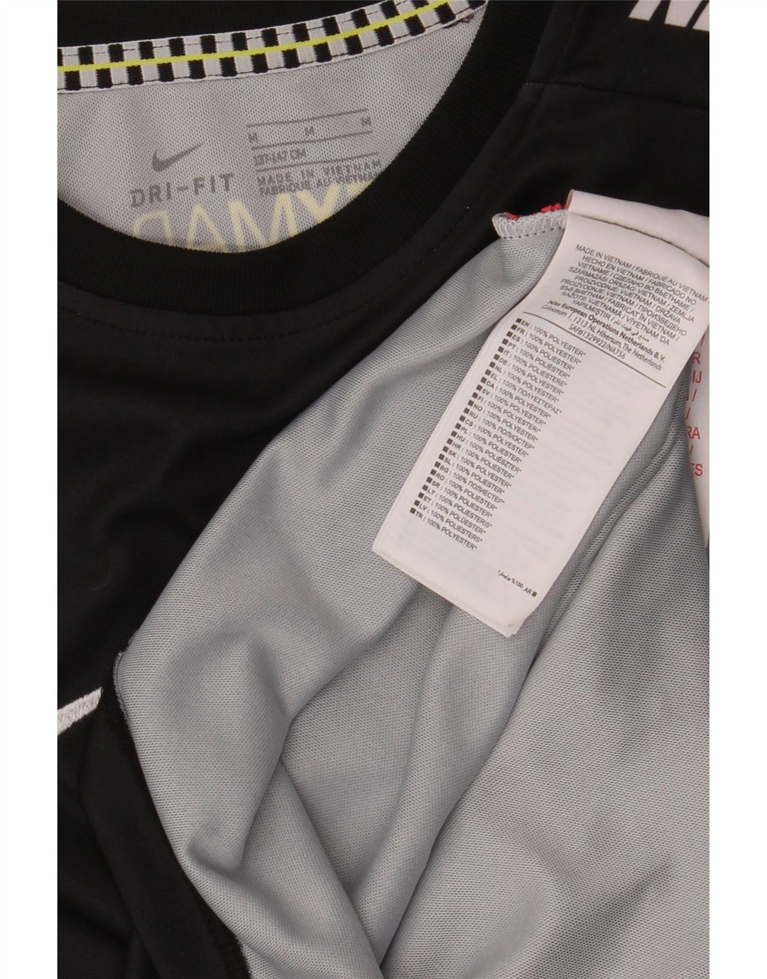 NIKE Boys Mercurial Graphic T-Shirt T-Shirt Top 10-11 Years Medium Black Poliester