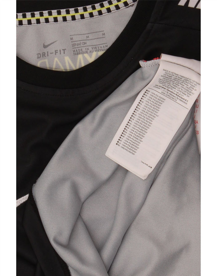 NIKE Boys Mercurial Graphic T-Shirt T-Shirt Top 10-11 Years Medium Black Poliester