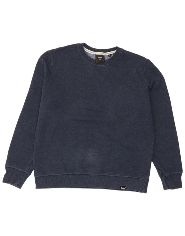 Superdry ženska majica s kratkim rukavima UK 12 srednje tamnoplavi pamuk