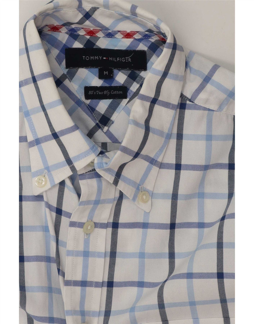 Tommy Hilfiger muška košulja kratkih rukava Srednje bijeli karirani pamuk