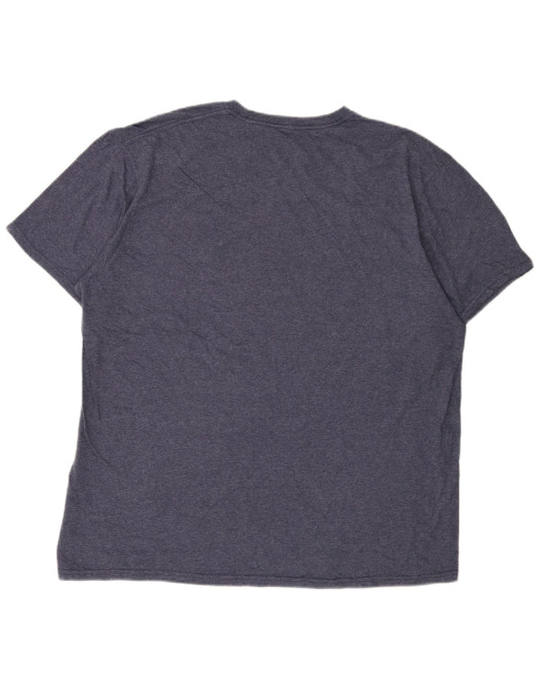 Quiksilver muška vrhunska majica kratkih rukava s grafičkim motivima XL tamnoplavi flekasti pamuk