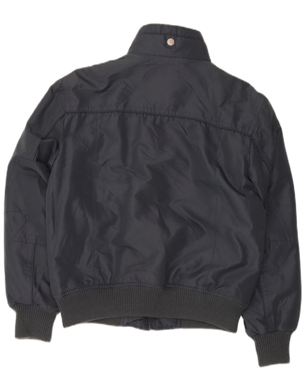 Vintage muška bomber jakna UK 38 srednje sivi poliester