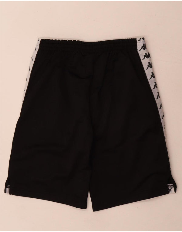 Kappa Boys Graphic Sport Shorts 11-12 Years Black Colourblock Poliester