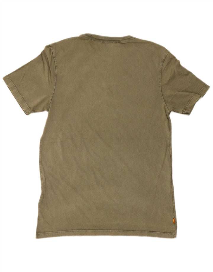 Timberland muška majica kratkih rukava Regular Fit, mali, kaki pamuk