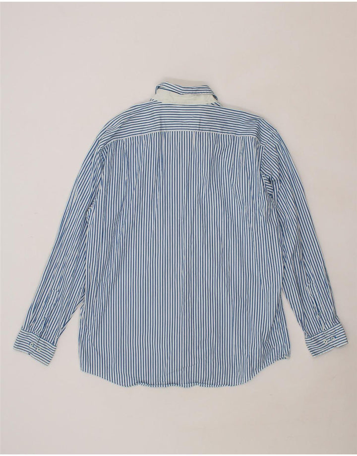 NAUTICA Mens Shirt XL Blue Striped Cotton Vintage Nautica and Second-Hand Nautica from Messina Hembry 