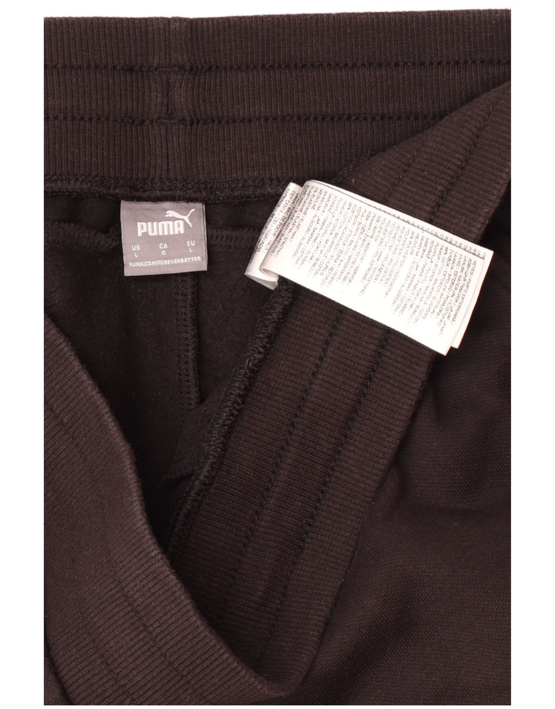 Puma ženske vjetrovke hlače UK 14 velike crne pamučne hlače