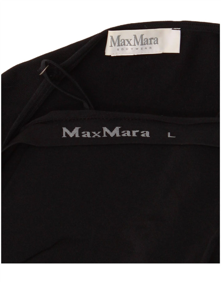Max Mara ženska prevelika slip haljina UK 16 velika crna