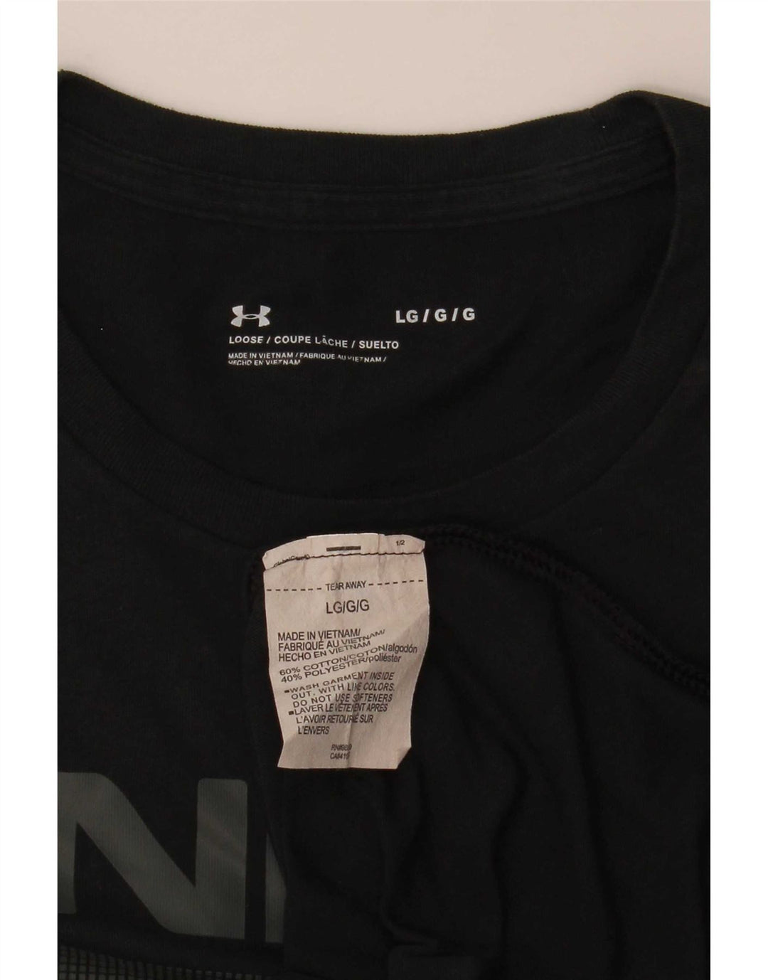 Under Armour muška majica s grafičkim motivima, veliki crni pamuk