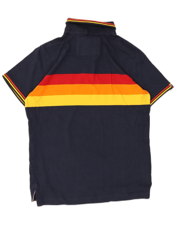 Superdry muška polo majica XL tamnoplavi pamuk u blokovima boja