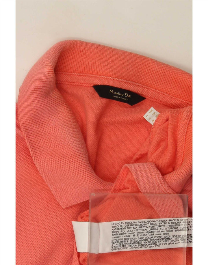 Massimo Dutti muška polo majica srednje narančaste pamučne boje
