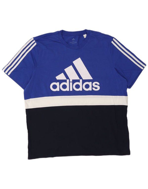 Adidas muška grafička majica kratkih rukava XL Blue Colourblock