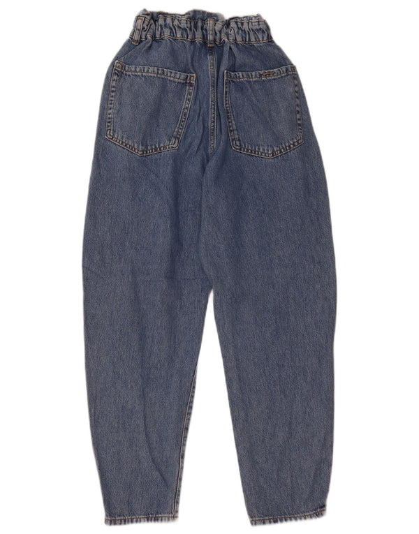 Zara ženske kratke sužene traperice visokog struka EU 34 2XS W24 L25 plavi pamuk