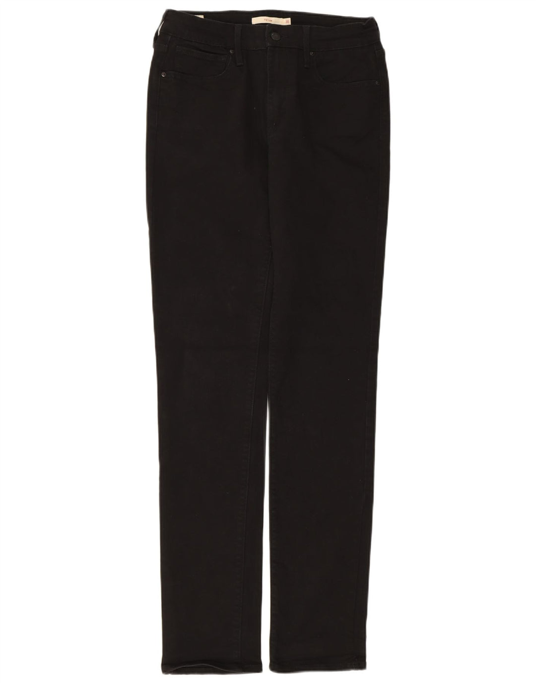 Levi's ženske 710 uske traperice W30 L34 crni pamuk