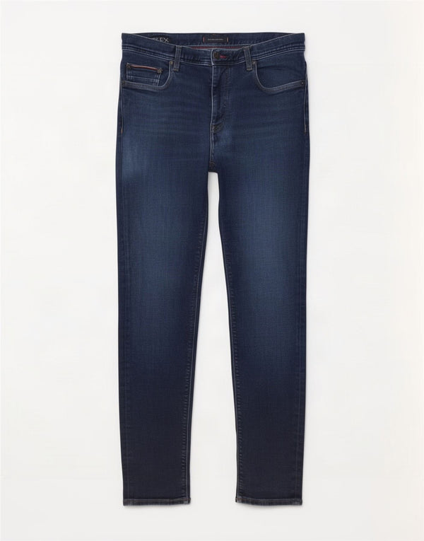 Tommy Hilfiger Mens Bleecker Slim Jeans W34 L32 Plavi pamuk