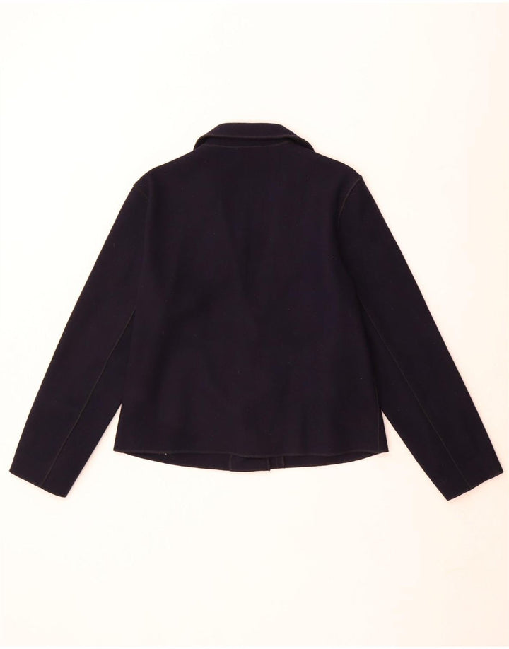 Lee Cooper Ženska jakna sa 3 gumba UK 12 Medium tamnoplavi poliester