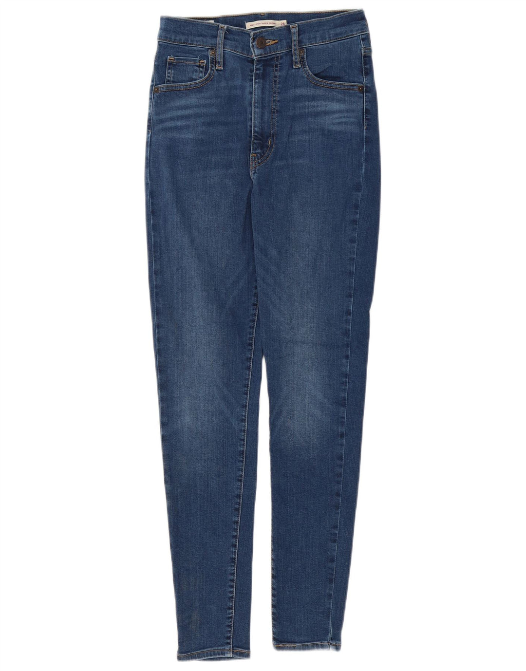 LEVI'S Ženske Mile High Super Skinny traperice W26 L28 Plavi pamuk