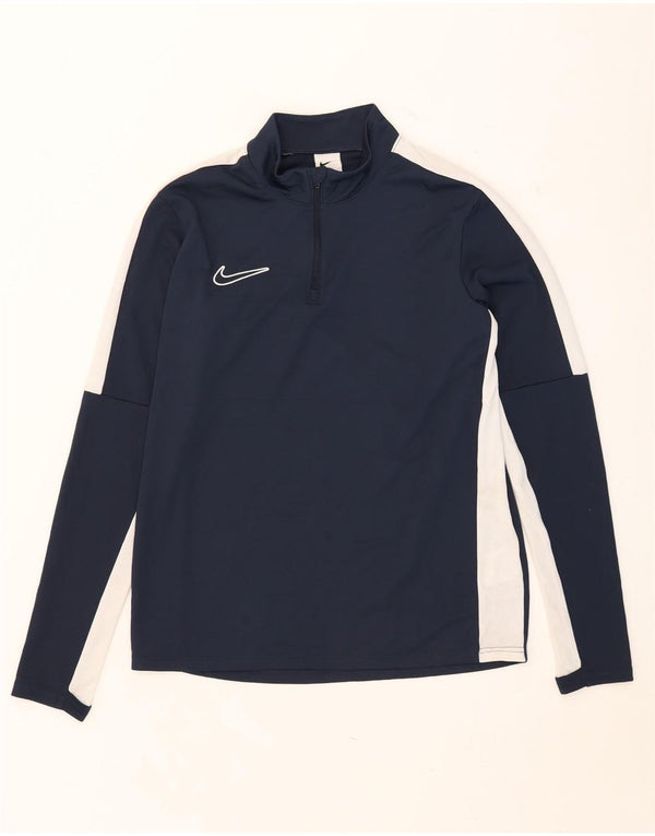 Nike Dri Fit Pulover Top Trenirka srednje tamnoplave boje