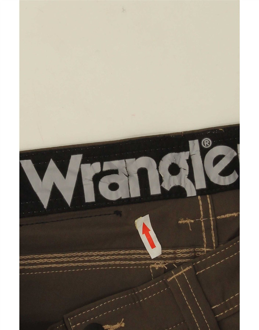 Wrangler muške ravne kargo hlače W30 L34 smeđi najlon