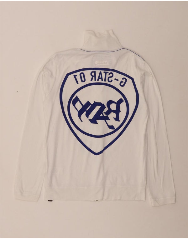 G-STAR Ženska gornja jakna trenirke s grafičkim motivima UK 10 Mali bijeli pamuk