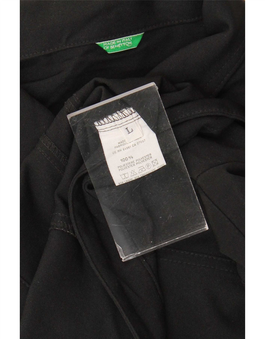 Benetton ženska bomber jakna UK 14 veliki crni poliester