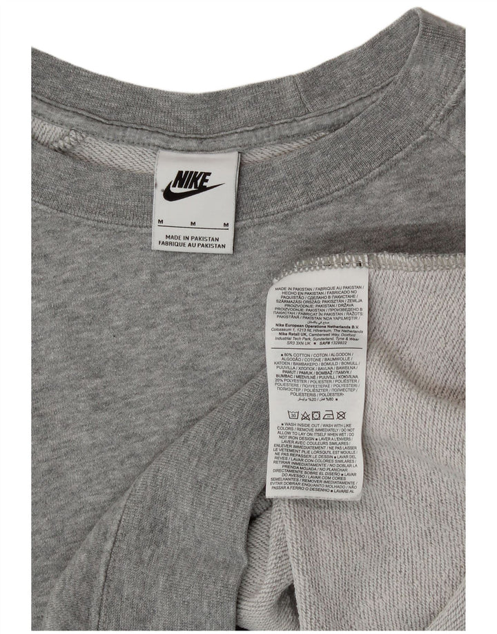 Nike Ženska majica slobodnog kroja UK 12 Srednje sivi pamuk
