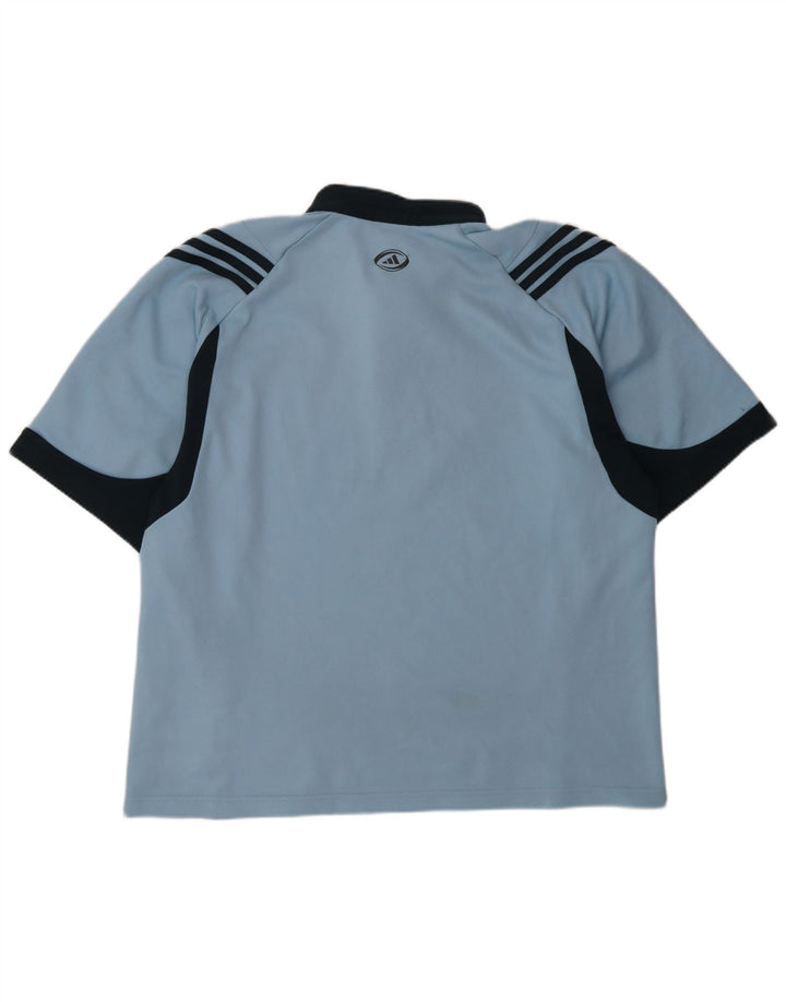 Adidas muška polo majica velika plava poliesterska boja