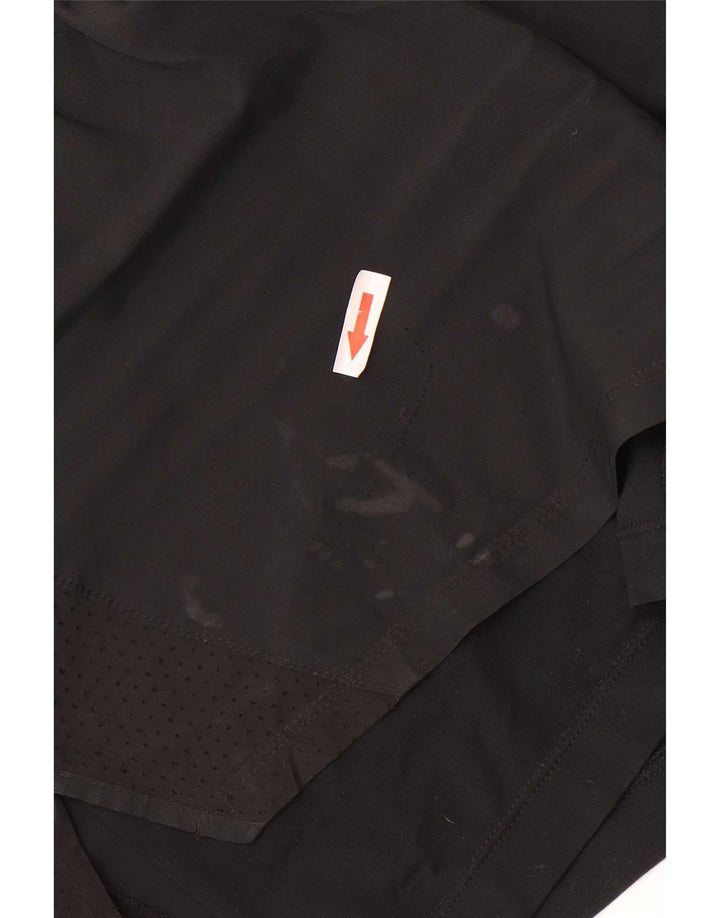 Nike ženske kratke sportske hlače Dri Fit UK 14 srednje crne boje od poliestera