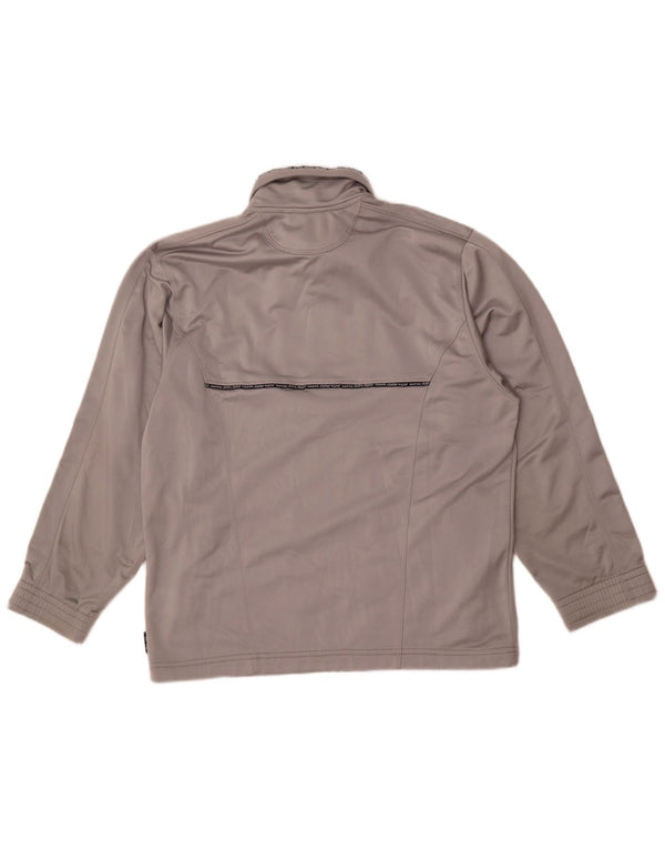 Lotto ženska gornja jakna trenirke UK 12 srednje sivi poliester