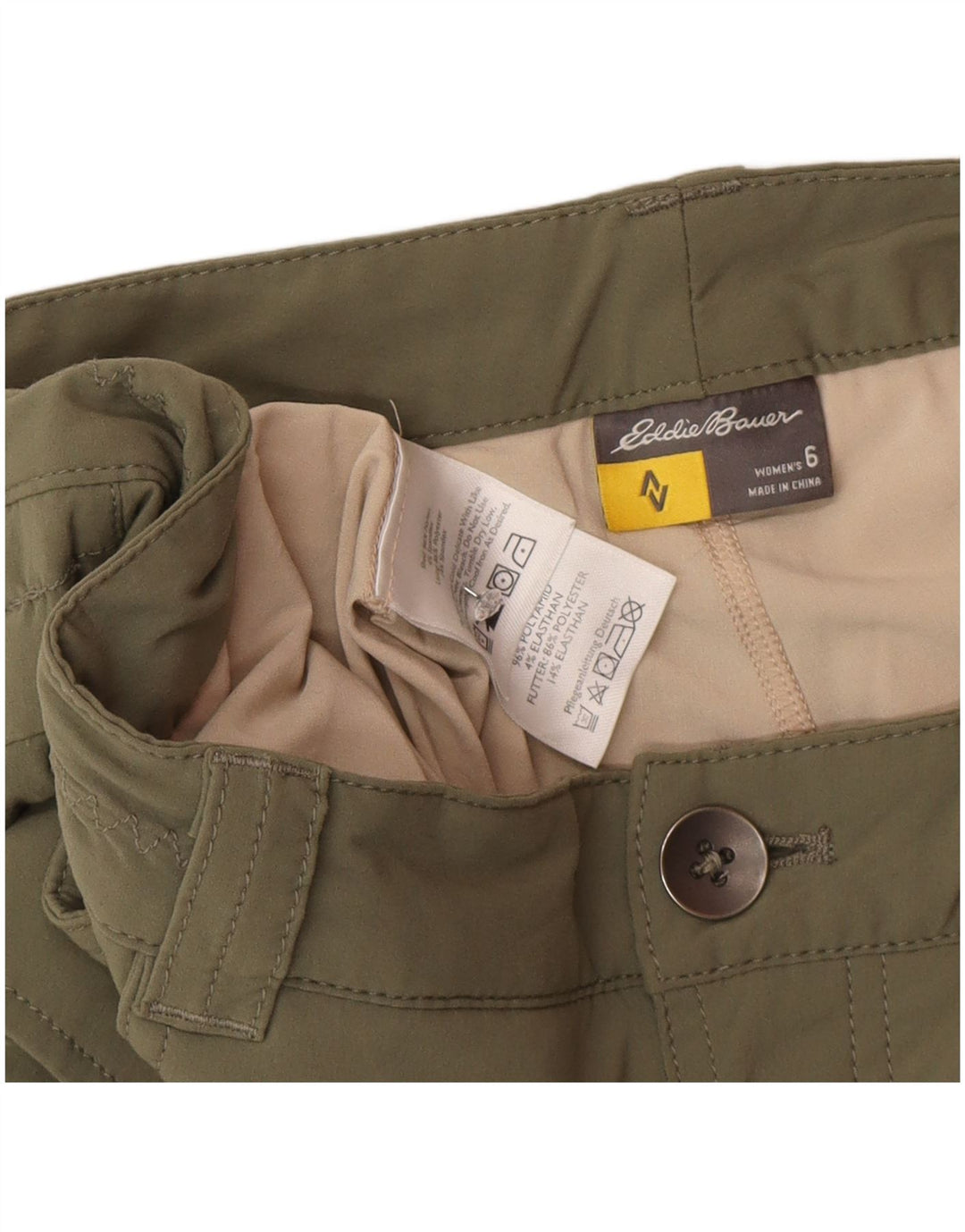 Eddie Bauer ženska kargo suknja US 6 srednje veličine W32 kaki najlon