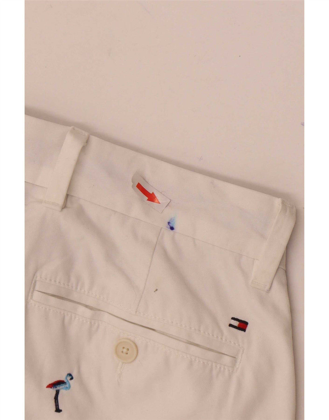 Tommy Hilfiger muške kratke hlače s grafičkim chino W31 srednje bijele boje