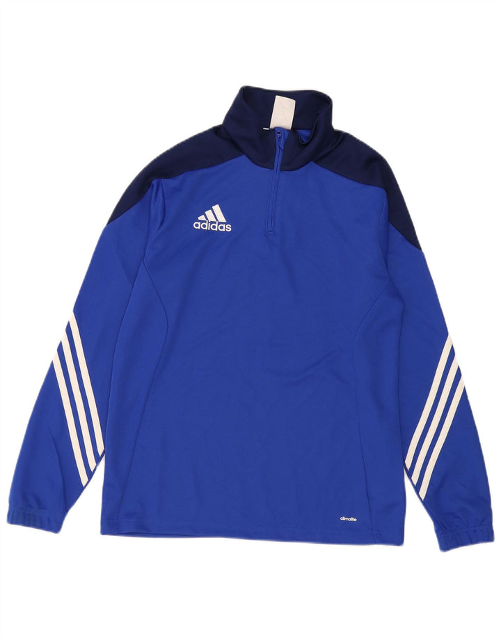 Adidas Boys Climalite Pulover Trenirka Top 13-14 Years XL Blue