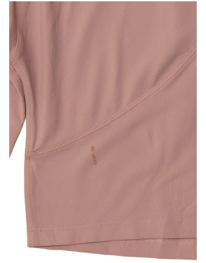 LULULEMON Ženska široka majica dugih rukava UK 14 srednje ružičasta