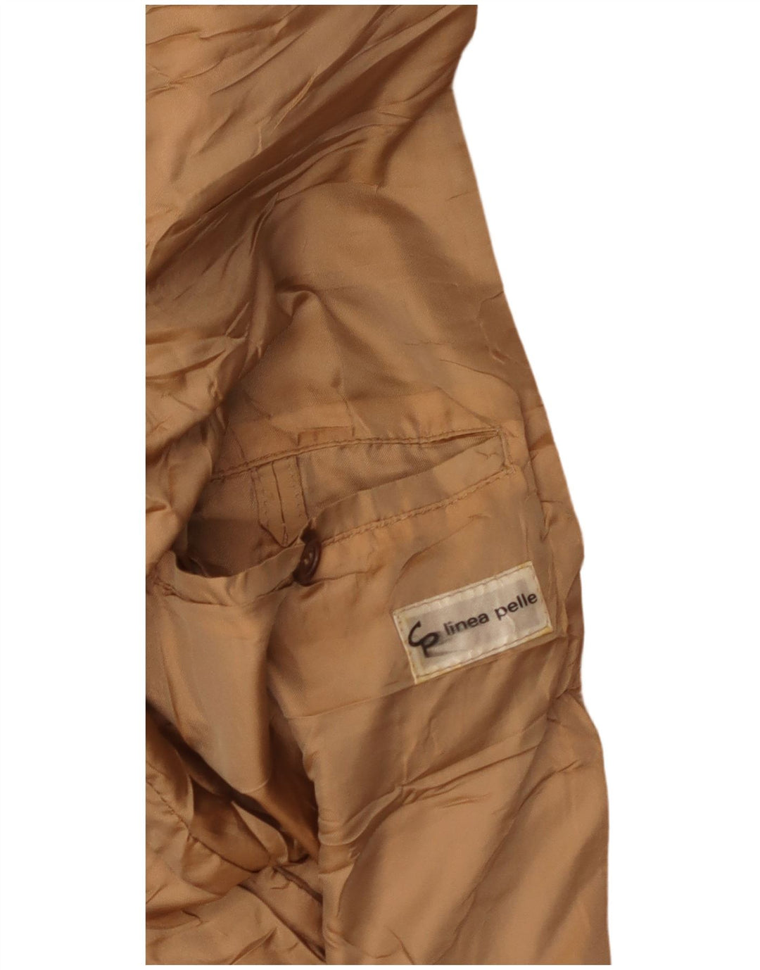 Vintage muška kožna jakna UK 38 srednje bež koža