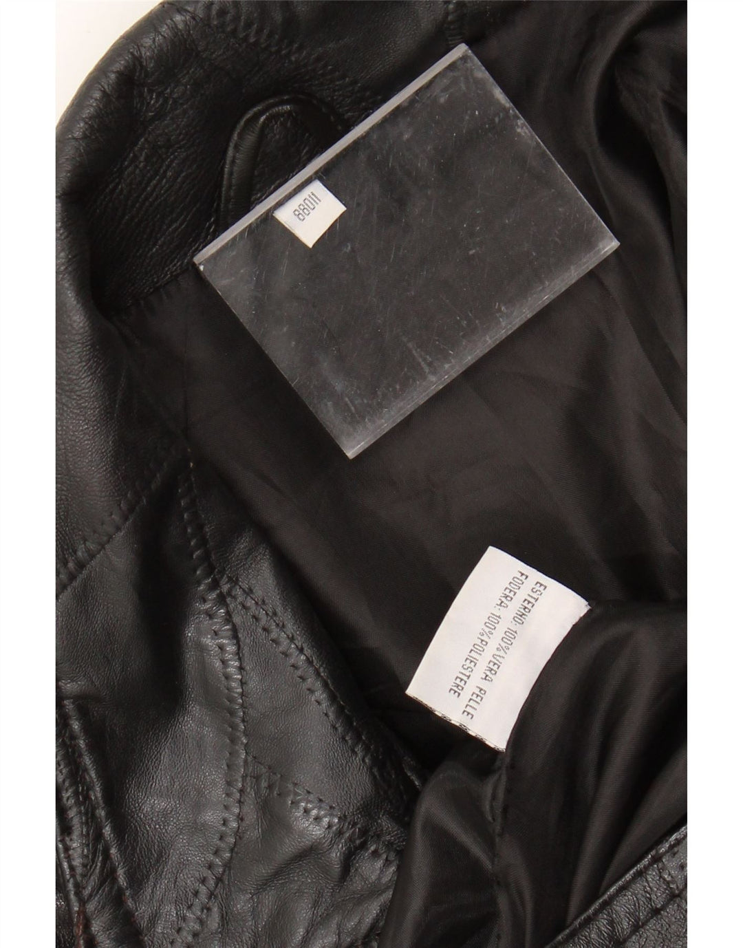 VINTAGE muška kožna jakna UK 40 velika crna koža