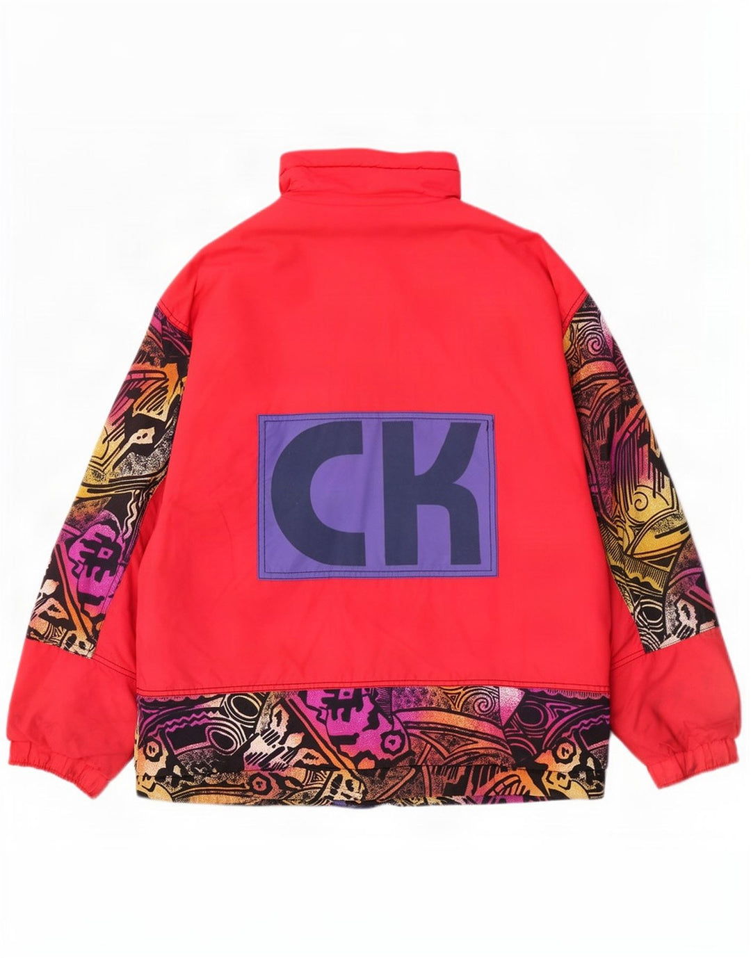Capt. Cook muška grafička skijaška jakna UK 40 Large Red Colourblock poliamid