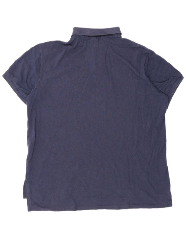 Polo Ralph Lauren Mens Custom Fit Polo Shirt 2XL Navy Blue Cotton
