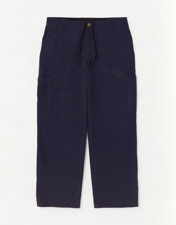 Carhartt ženske ravne kargo hlače srednje veličine W30 L30 tamnoplavi pamuk