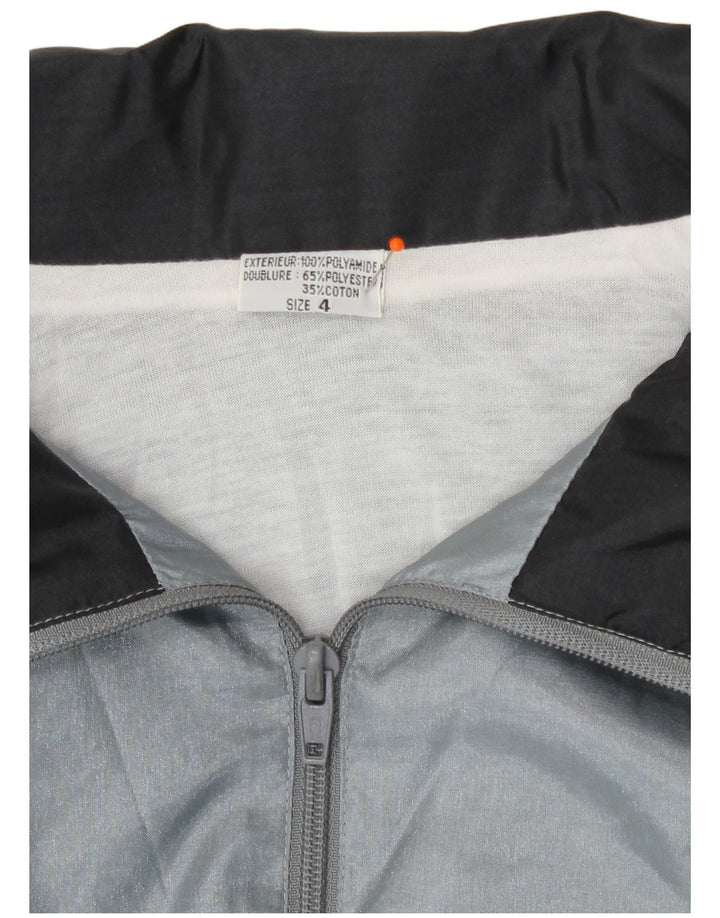 Vintage muška trenirka Gornja jakna XL sivi geometrijski poliamid