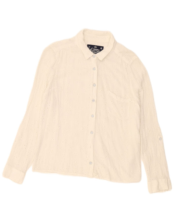 Superdry ženska košulja UK 18 XL bijeli pamuk