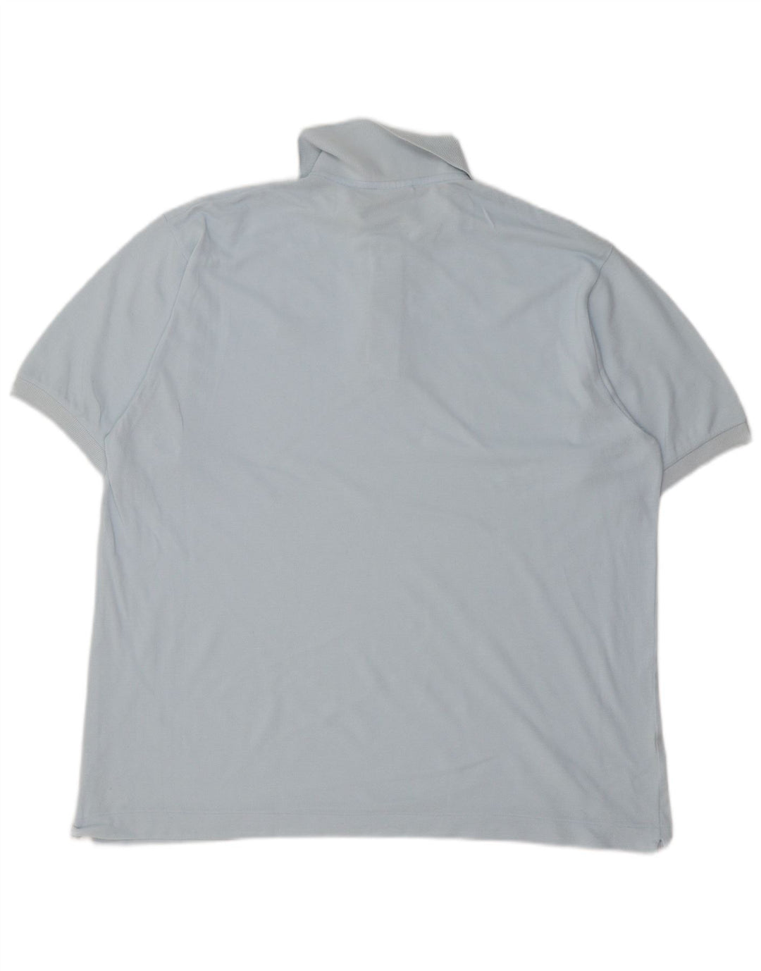 LACOSTE Mens Polo Shirt Size 7 2XL Blue Cotton