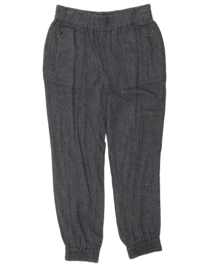 Zara ženske hlače za trčanje srednje veličine W28 L27 tamnoplava riblja kost od viskoze