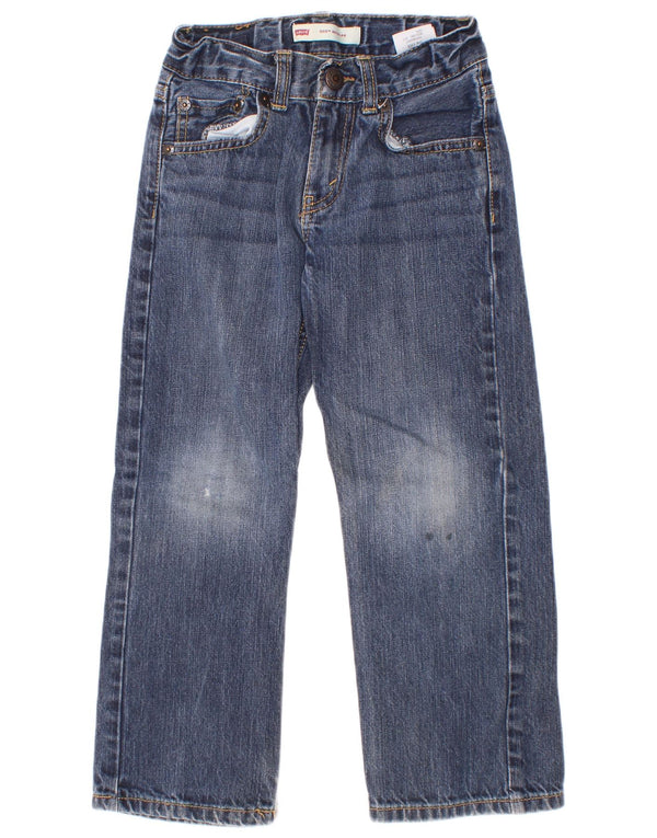 Levi's Boys 505 Ravne traperice regularnog kroja 5-6 godina W22 L20 plavi pamuk