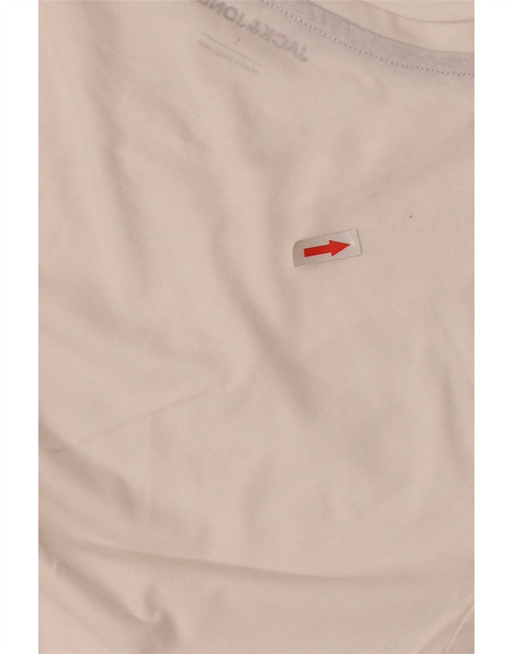 Jack & Jones muška majica kratkih rukava Veliki bijeli pamuk