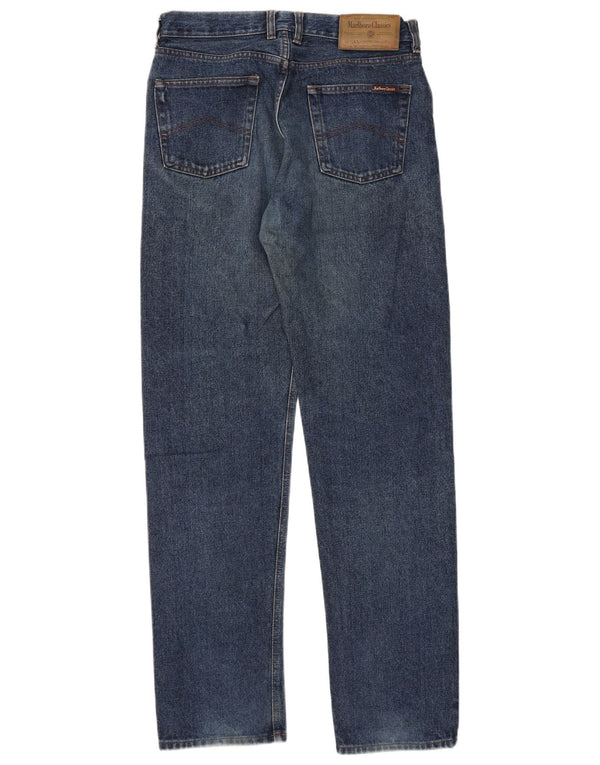 Marlboro Classics Mens Straight Jeans W32 L34 Plavi pamuk